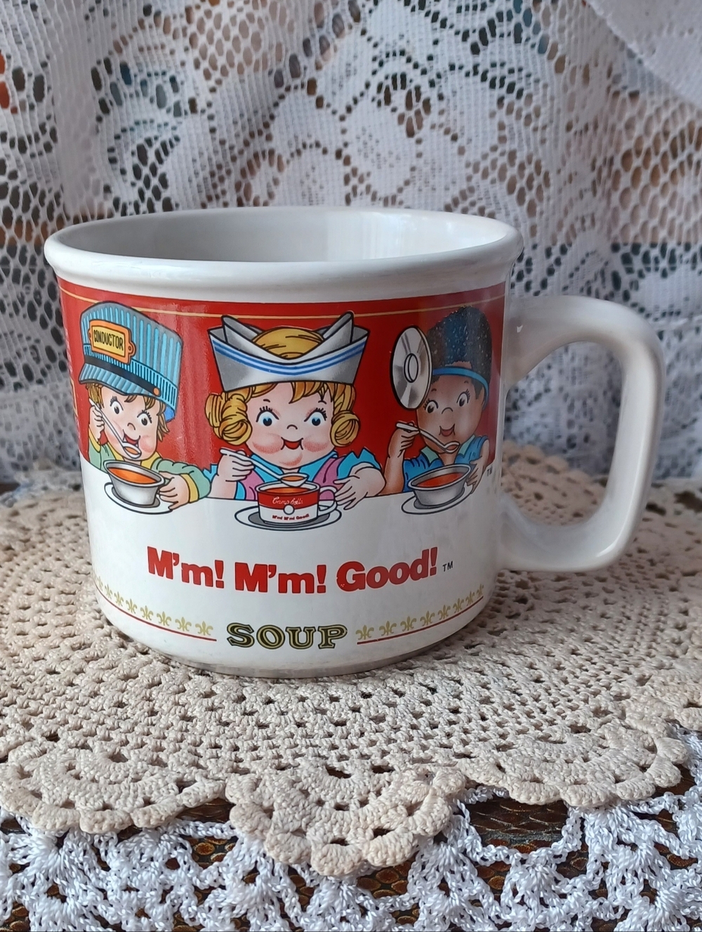 VINTAGE 1997 WESTWOOD CAMPBELL SOUP "CAREER KIDS" COLLECTIBLE CERAMIC MUG